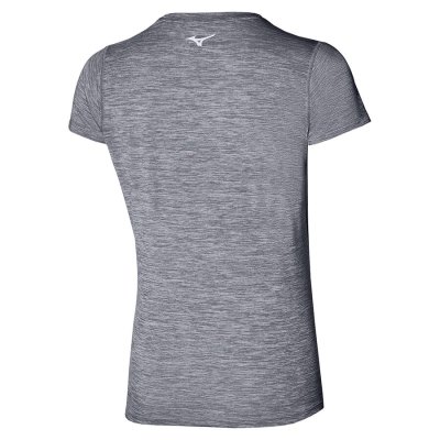 Camisa Mizuno Impulse Core Tee Mujer - Grises Oscuro - Chile M247HGWBUN